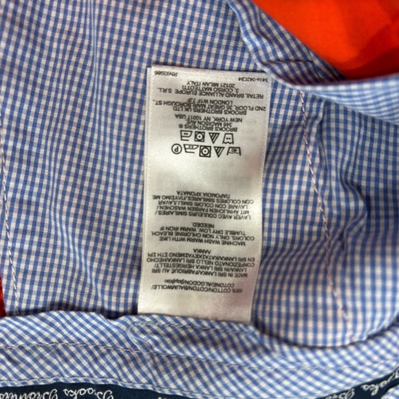 Brooks Brothers Fleece 100% cotton shorts bright orange preppy 80’s size 18 - Picture 4 of 4